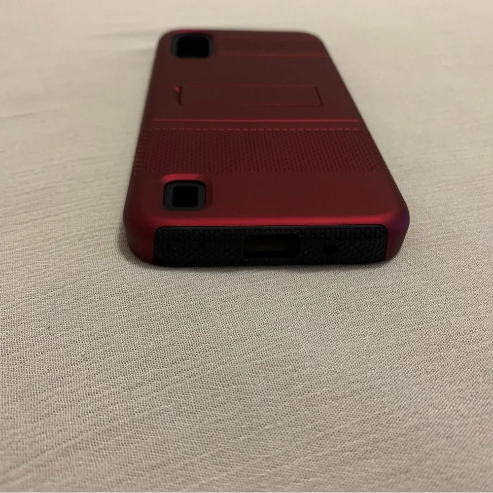 Samsung Galaxy A01 KICK+| Dual-Layer Protective Kickstand Case Metro by T-Mobile